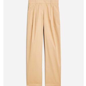 J. Crew Wide-leg Essential pant in cotton poplin sz 6